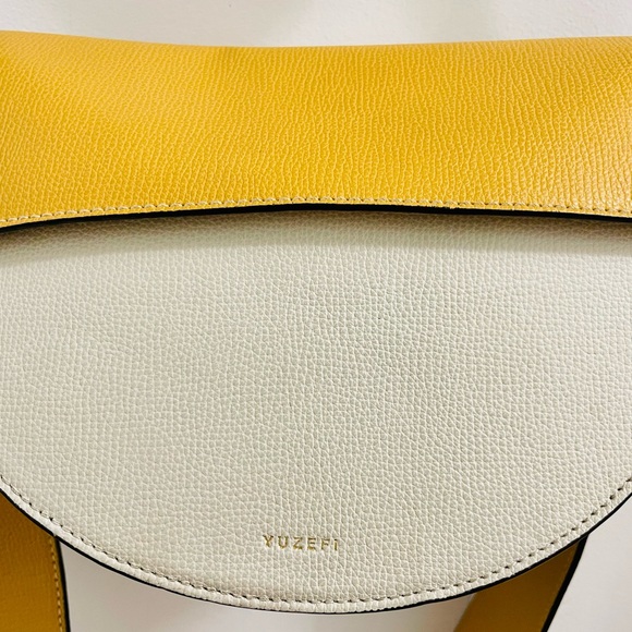 Yuzefi Multicolor Dip Shoulder Bag - Mustard / Cinnamon - Picture 7 of 11